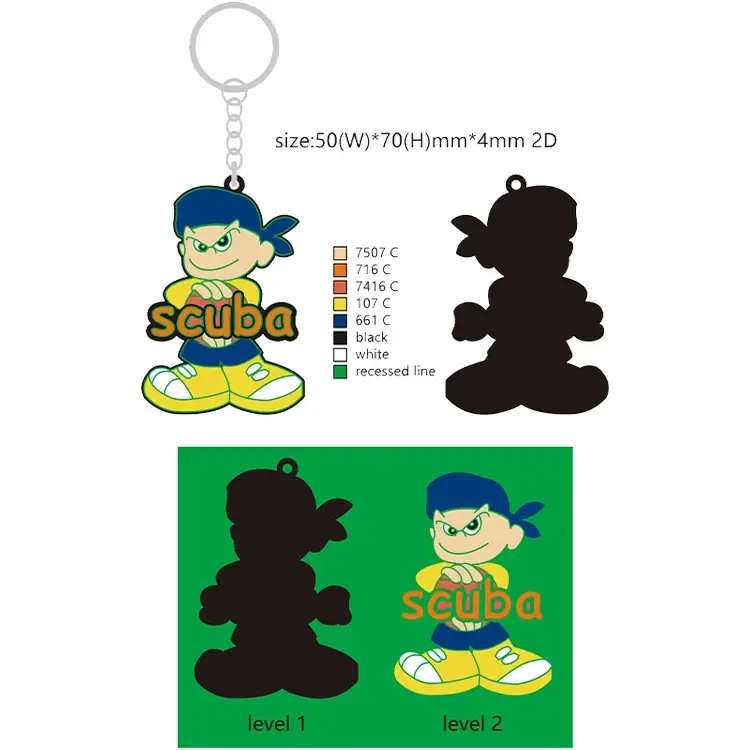 Produsen Gantungan Kunci Karet Custom Souvenir Karet Logo Timbul
